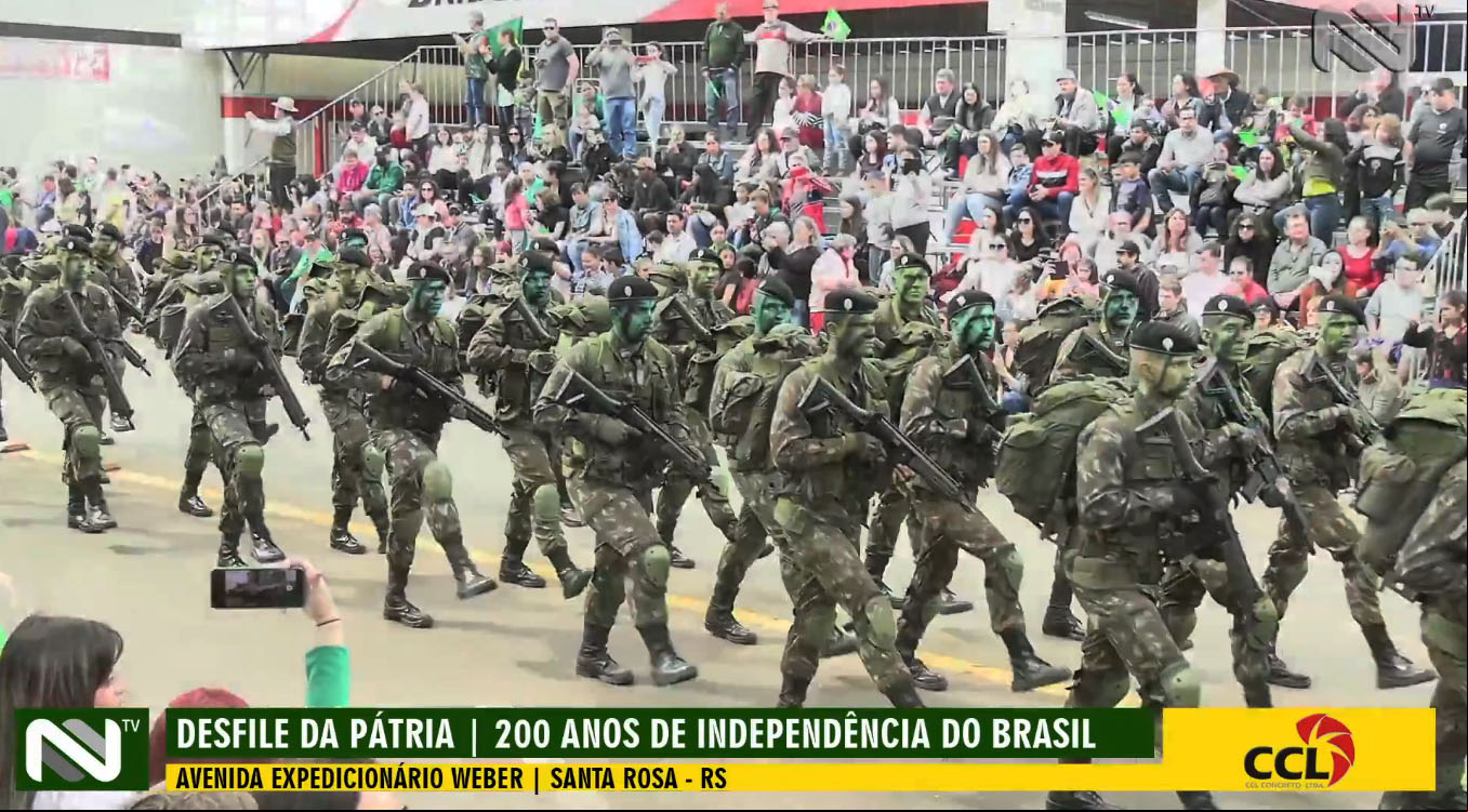 Desfile de 7 de Setembro em Santa Rosa 