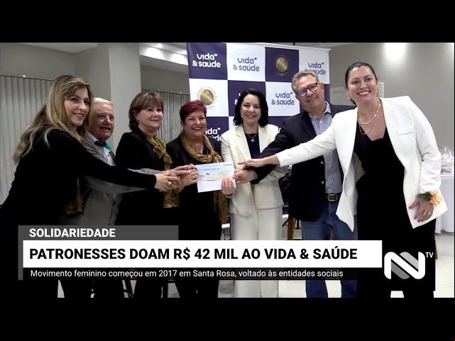 Patronesses doam R$ 42 mil ao Hospital Vida & Saúde