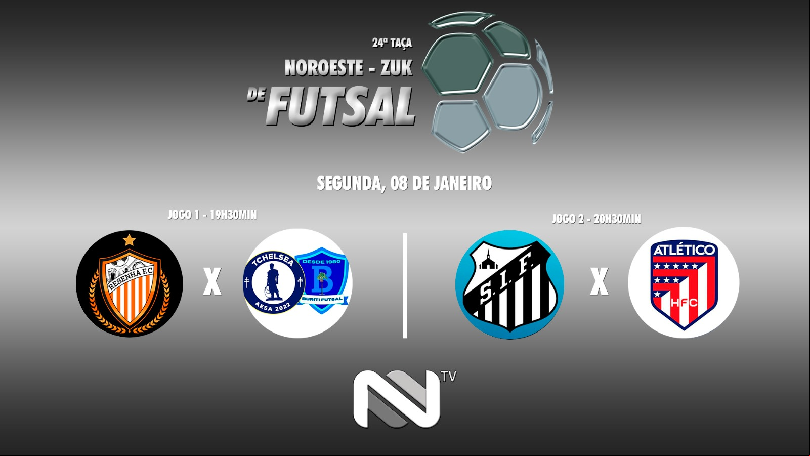 7ª Rodada: Resenha x Tchelsea - Santos de Ijuí x Atlético HFC