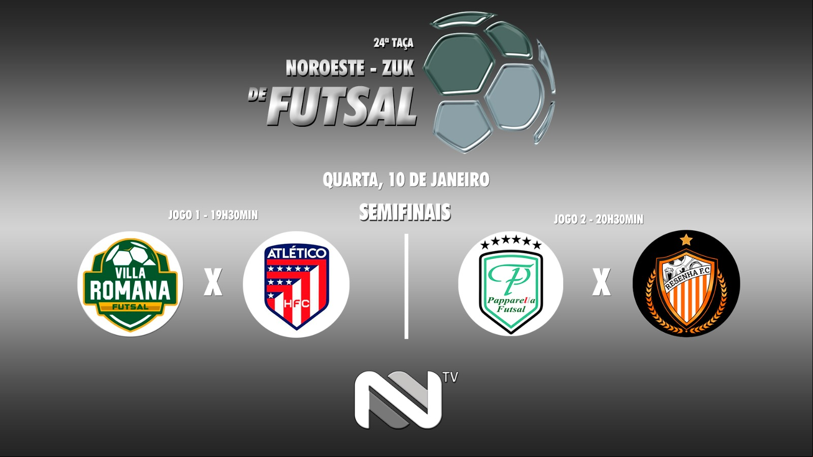 Semifinais: Villa Romana x Atlético HFC - Papparella x Resenha