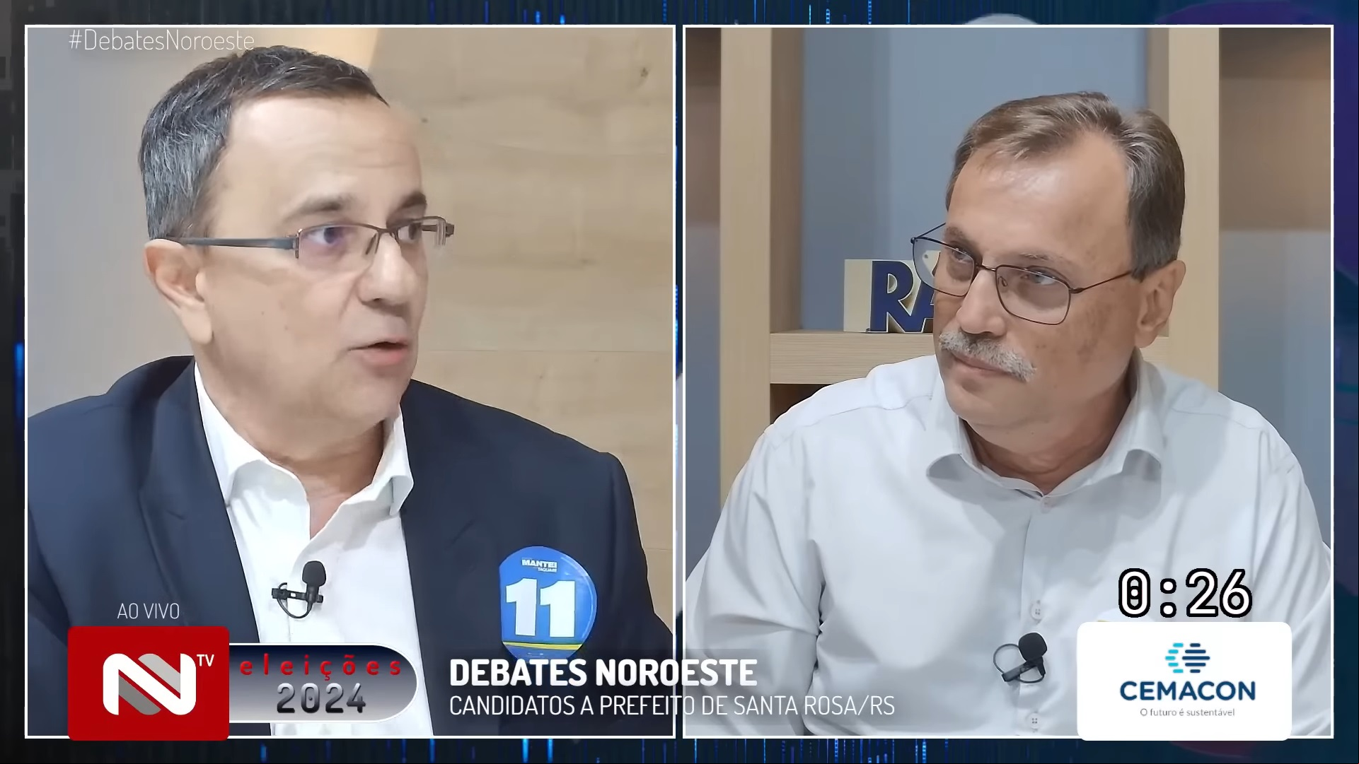 Debates Noroeste: candidatos a prefeito de Santa Rosa, RS